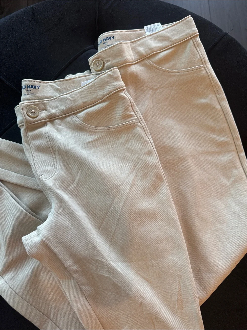 Old Navy Girls' Beige Pull-On Jeggings